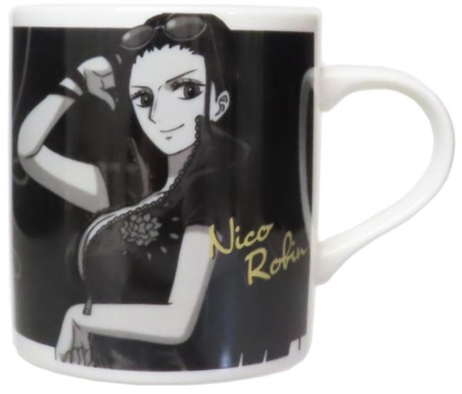 Tasse - One Piece - Dress Black Straw Hat Nico Robin avec Accents Dorés 8oz