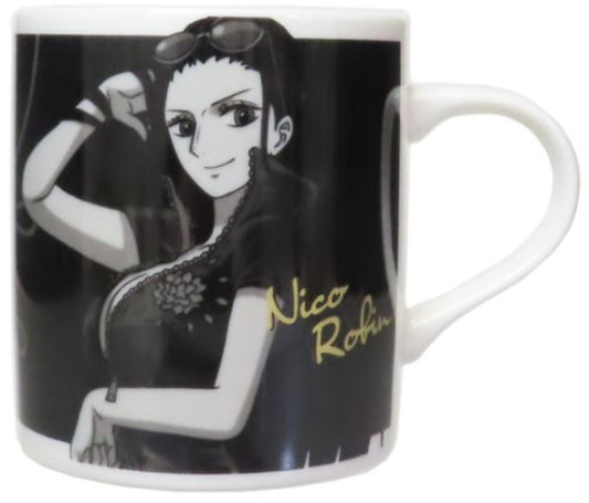 Tasse - One Piece - Dress Black Straw Hat Nico Robin avec Accents Dorés 8oz