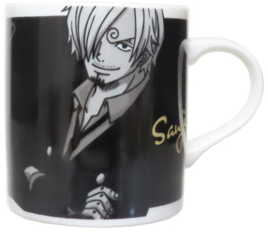 Tasse - One Piece - Dress Black Straw Hat Sanji avec Accents Dorés 8oz