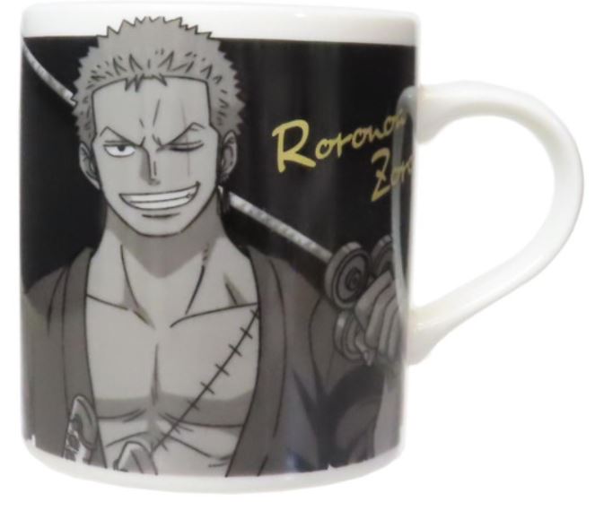Tasse - One Piece - Dress Black Straw Hat Zoro Roronoa avec Accents Dorés 8oz