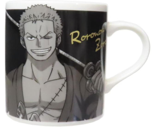 Tasse - One Piece - Dress Black Straw Hat Zoro Roronoa avec Accents Dorés 8oz