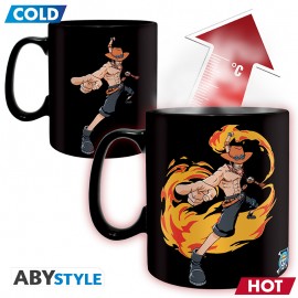Tasse - One Piece - Luffy et Ace Réactive à la Chaleur 16oz