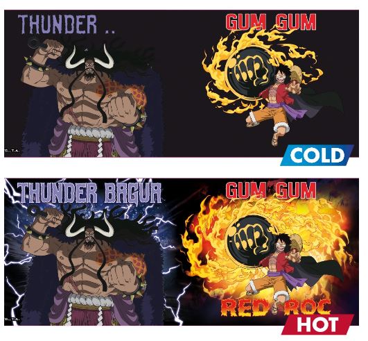Tasse - One Piece - Luffy VS Kaido Réactive à la Chaleur 16oz