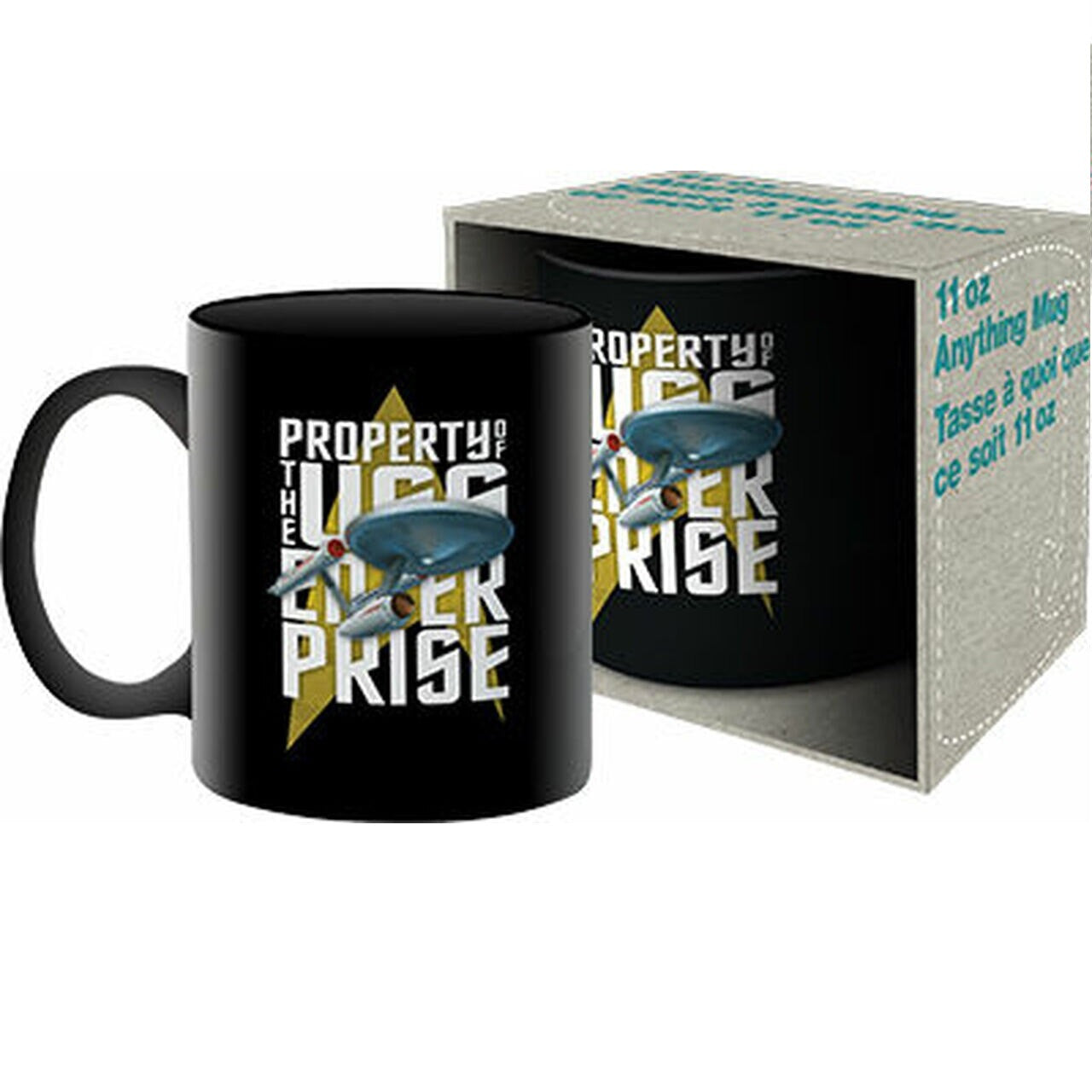 Tasse - Star Trek - "Property of the USS Enterprise" 11oz