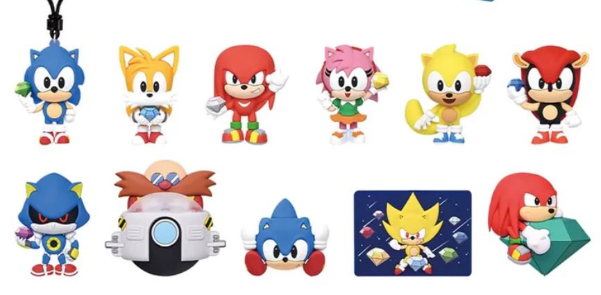 Sac Mystère - Sonic the Hedgehog - Porte-clés Figurine Clip pour Sac à Dos Série 6