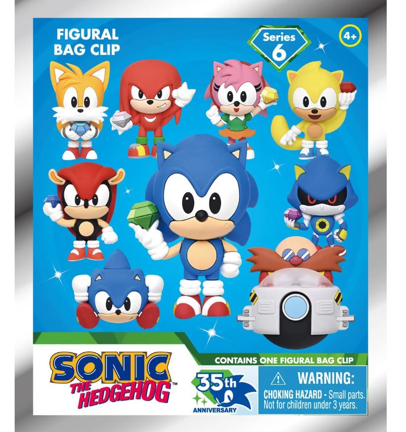 Sac Mystère - Sonic the Hedgehog - Porte-clés Figurine Clip pour Sac à Dos Série 6