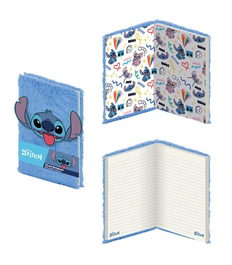 Carnet de Notes - Disney Lilo & Stitch - Stitch Tire la Langue en Peluche