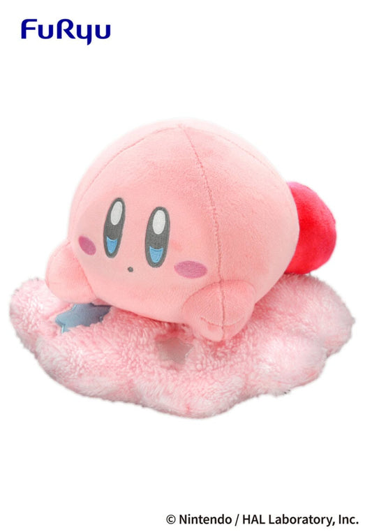 Peluche - Kirby of the Stars - Kirby Couché Sur un Nuage Rose 8"