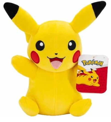 Peluche - Pokémon - Pikachu Heureux les Bras en l'Air 8"