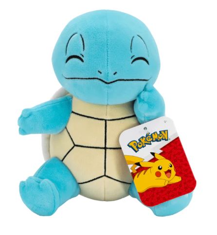 Peluche - Pokémon - Squirtle Heureux 8"