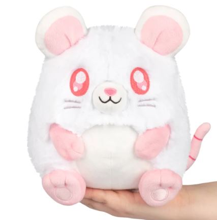 Peluche - Squishable - Mini Rat Blanc 7"