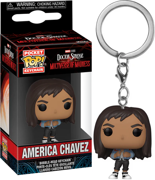 Funko Pocket Pop! Keychain - Marvel Doctor Strange in The Multiverse of Madness - America Chavez *CLEARANCE*