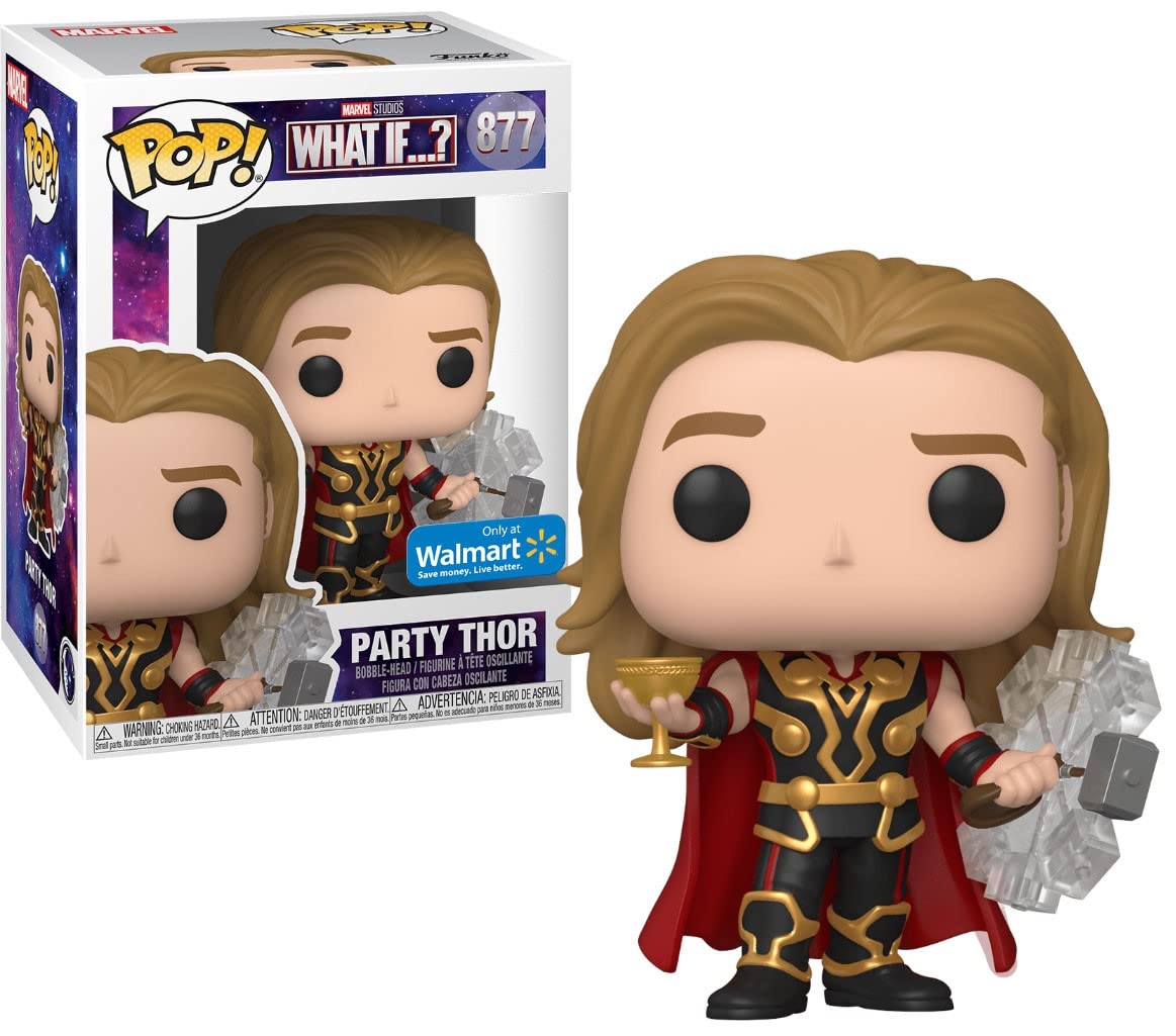 Funko Pop! -Marvel Studios What If...? - Party Thor 877 *Only at Walmart Exclusive* *CLEARANCE*