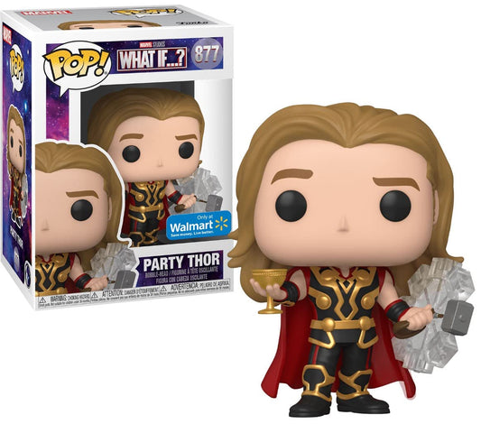 Funko Pop! - Marvel Studios What If...? - Party Thor 877 *Only at Walmart Exclusive* *LIQUIDATION*