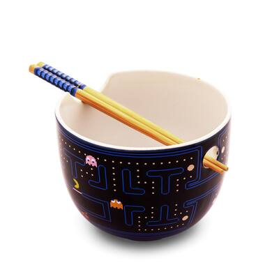 Bol - Pac-Man - Labyrinthe Classique pour Ramen avec Baguettes