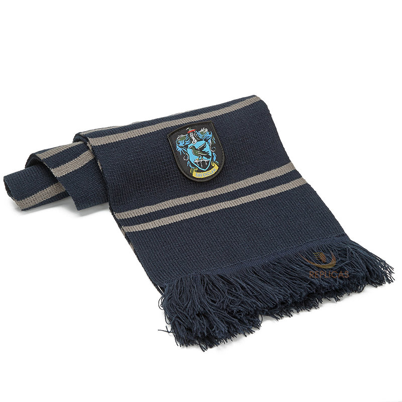 Foulard - Harry Potter - Maison Serdaigle Avec Bande Grise et Patch Cinéreplica