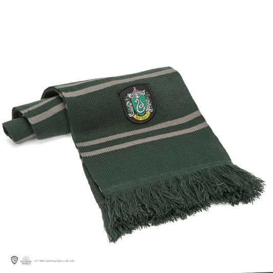Foulard - Harry Potter - Maison Serpentard Avec Bande Grise et Patch Cinéreplica