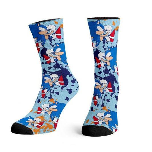 Chaussettes - Sonic the Hedgehog - Sonic qui Court 1 Paire Crew Tube