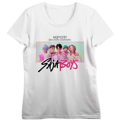 Tee-Shirt - KPop Demon Hunters - Saja Boys Blanc