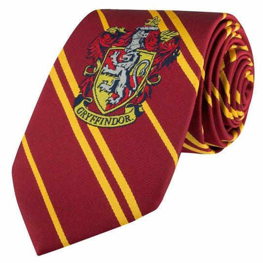 Cravate - Harry Potter - Emblème de Gryffondor avec Bandes Accents Dorées Cinéreplica