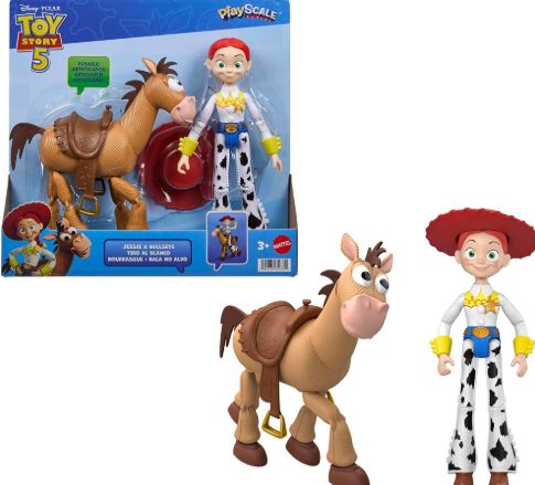 Jouet - Toy Story 5 - Figurine Articulée de Jessie et Bullseye 7"