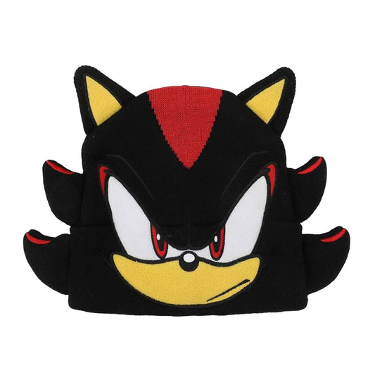 Tuque - Sonic The Hedgehog - Visage de Shadow en 3D Noire