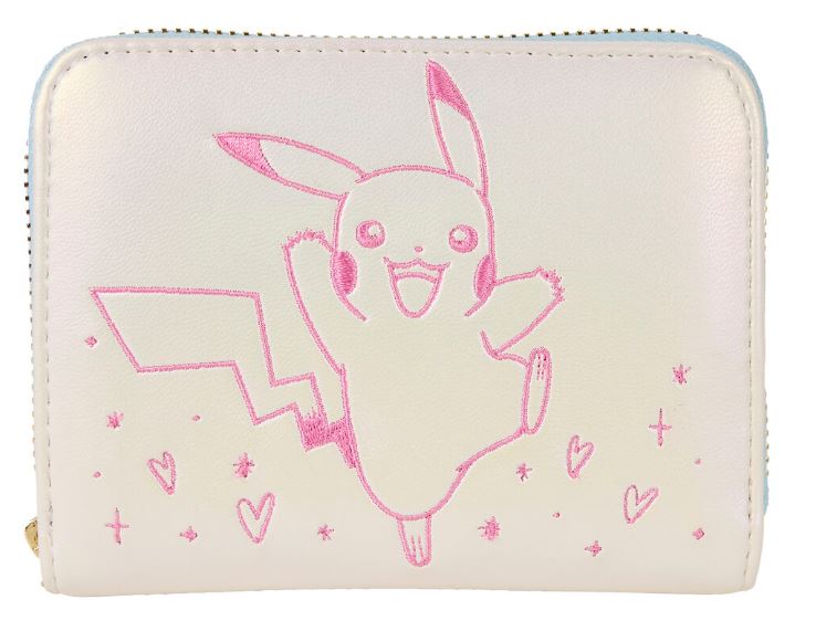 Portefeuille - Pokémon - Pikachu, Poké Ball et Crème Glacé en Faux Cuir Blanc