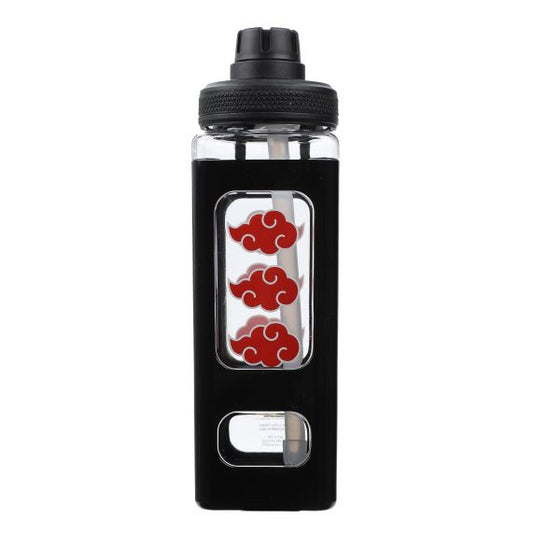 Bouteille de voyage - Naruto Shippuden - Nuages de l'Akatsuki avec Paille 24oz