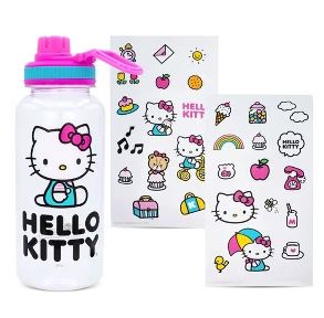Bouteille de voyage - Sanrio Hello Kitty - Hello Kitty Assise Ensemble d'Autocollants 32oz