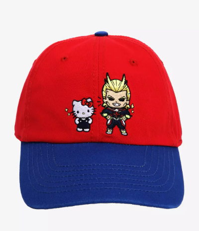 Cap - My Hero Academia X Hello Kitty and Friends - Hello Kitty and All Might Red and Blue *CLEARANCE*