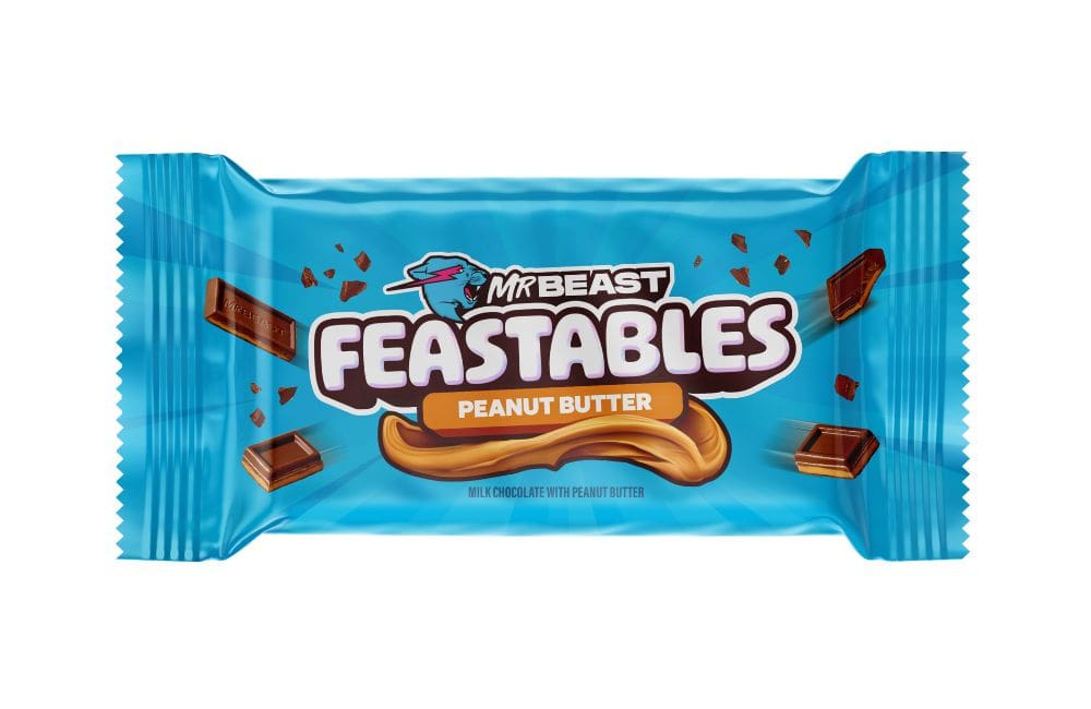 Candy - MrBeast Feastables - Milk Chocolate and Peanut Butter Bar 35g