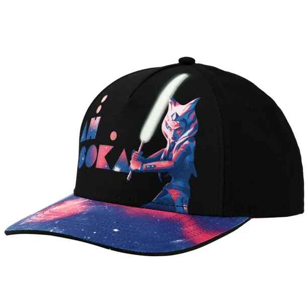 Cap - Star Wars - Ahsoka Black and Pink Child Size Adjustable Snapback *CLEARANCE*