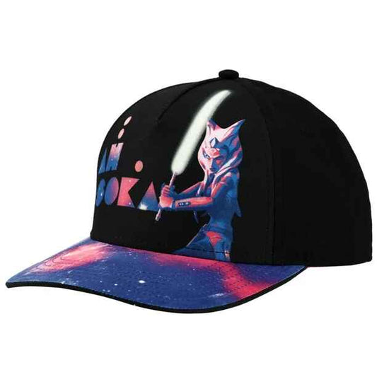 Cap - Star Wars - Ahsoka Black and Pink Child Size Adjustable Snapback *CLEARANCE*