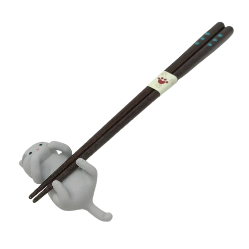 Chopsticks - Dakoneko - Sabatora Gray Tabby Cat with Stand