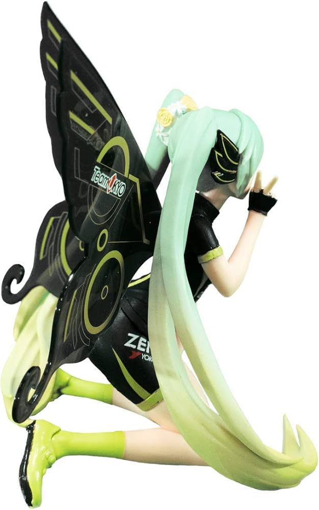 Figurine - Hatsune Miku 初音ミク- Banpresto Chronicle Racing Miku 2017 Team Ukyo Cheering Version *Liquidation*