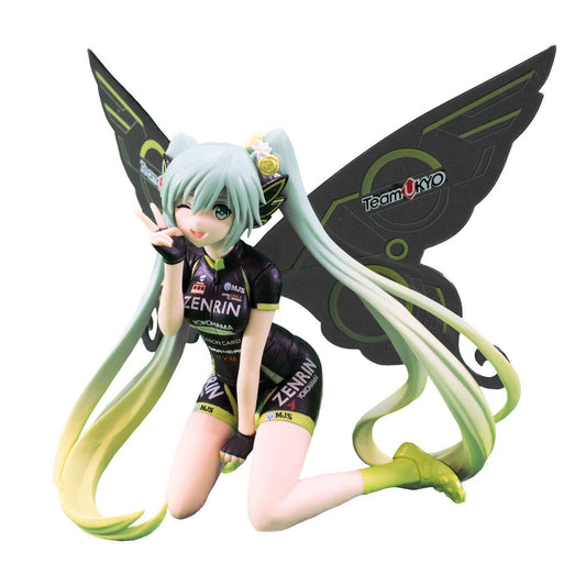 Figurine - Hatsune Miku 初音ミク- Banpresto Chronicle Racing Miku 2017 Team Ukyo Cheering Version *Liquidation*