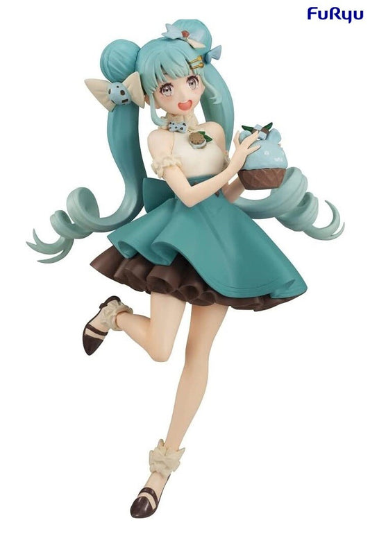 Figurine - Hatsune Miku 初音ミク- SweetSweets Choco Mint 8" *Liquidation*
