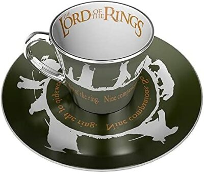Tasse - Lord of the Rings - Ensemble Cadeau avec Tasse Mirroir et Assiette 10oz