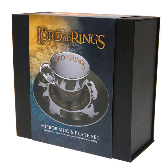 Tasse - Lord of the Rings - Ensemble Cadeau avec Tasse Mirroir et Assiette 10oz