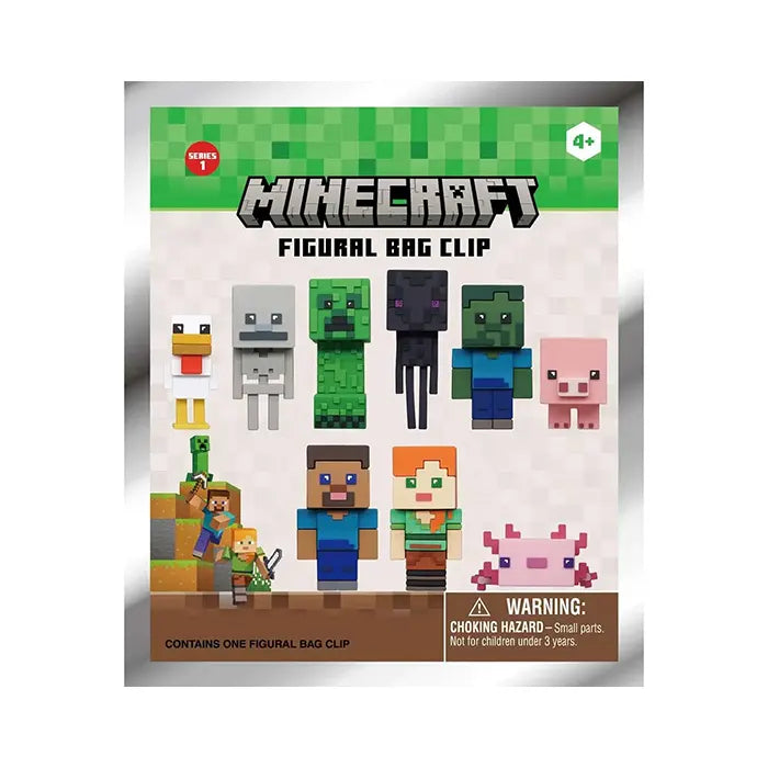 Mystery Bag - Minecraft - Keychain Figure Clip for Backpack Series 1