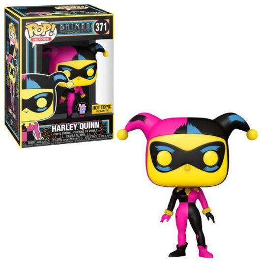 chez-rhox-geek-stop-figurine-funko-pop-heroes-batman-the-animated-series-harley-quinn-black-light-glow-369-hot-topic-exclusive.JPG