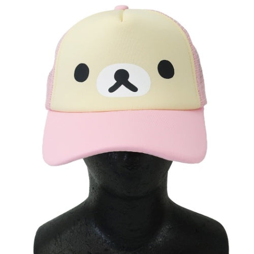 chez-rhox-geek-stop-baseball-cap-rilakkuma-korilakkuma-face-trucker-brown-2.jpg