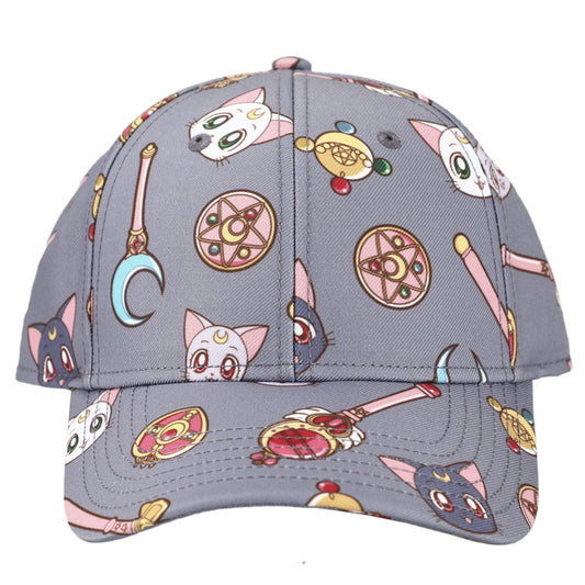 chez-rhox-geek-stop-figurine-cap-sailor-moon-luna-artemis-diana-brooch-and-wand-grey-snapback-ajustable.jpg