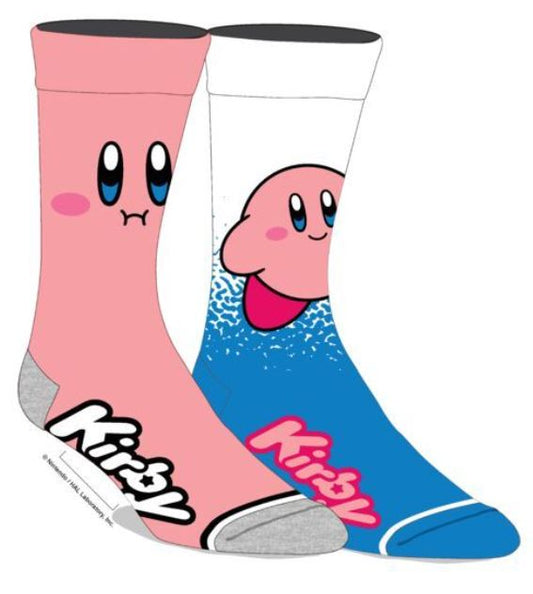 chez-rhox-geek-stop-socks-nintendo-kirby-kirby-big-face-and-casual-kirby-pink-and-blue-2-pair-crew.JPG