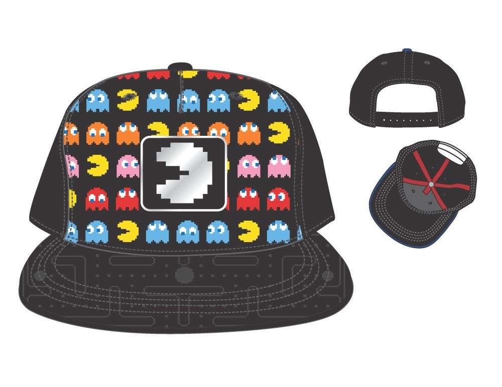 chez-rhox-geek-stop-baseball-cap-snapback-hat-bandai-namco-pacman-ghost-reflective-logo.jpeg