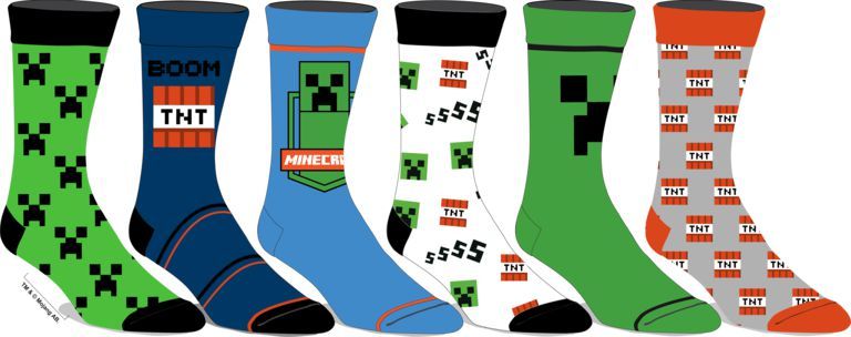 chez-rhox-geek-stop-socks-minecraft-creepers-and-tnt-6-pairs-crew.jpg