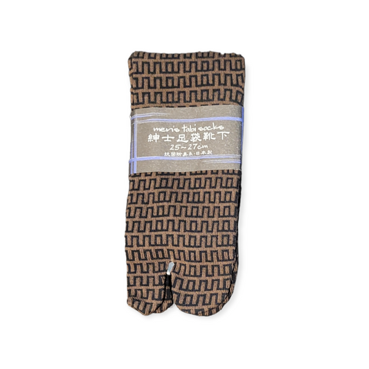 chez-rhox-geek-stop-socks-tabi-square-wave-brown-black-25-27cm.jpg
