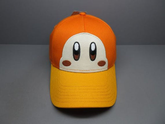chez-rhox-geek-stop-cap-nintendo-kirby-waddle-dee-face-orange-snapback.jpg