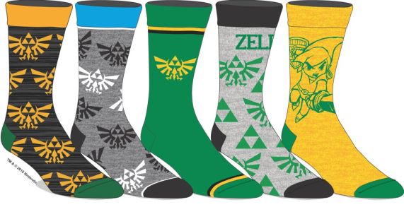 chez-rhox-geek-stop-socks-nintendo-the-legend-of-zelda-hyrule-emblem-triforce-link-5-pairs-crew.jpg