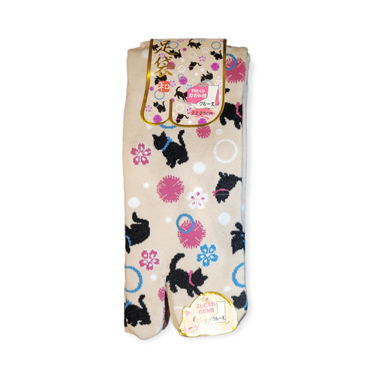 chez-rhox-geek-stop-socks-tabi-cat-playing-in-the-sakura-beige-22-25cm.png